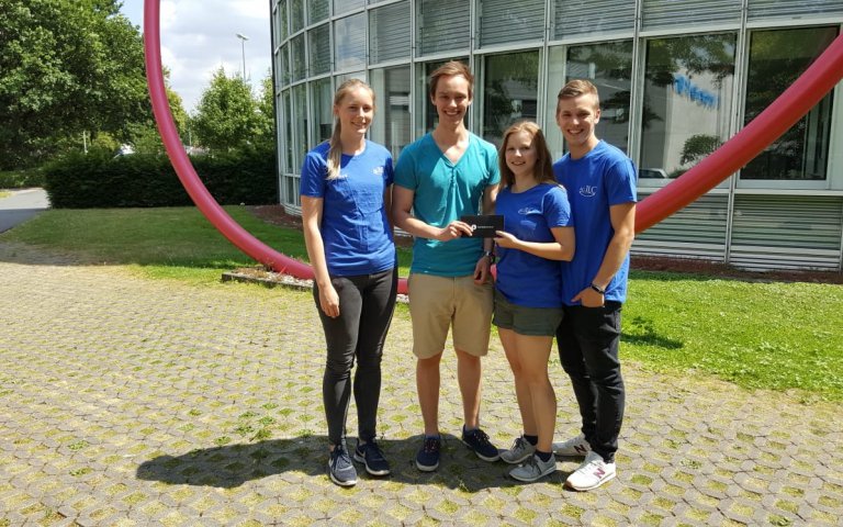 Die AG JLC Münster auf dem Sommerfest der Chemie